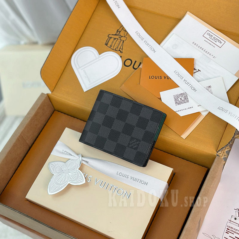 ルイヴィトン 大人シンプル ダミエ [Vuitton] ウォレット 折財布 メンズ