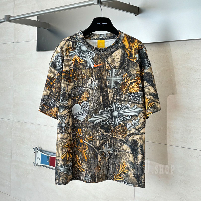クロムハーツ NOCTA ナイキ ノクタ ドレイク 総柄 Tシャツ メンズ