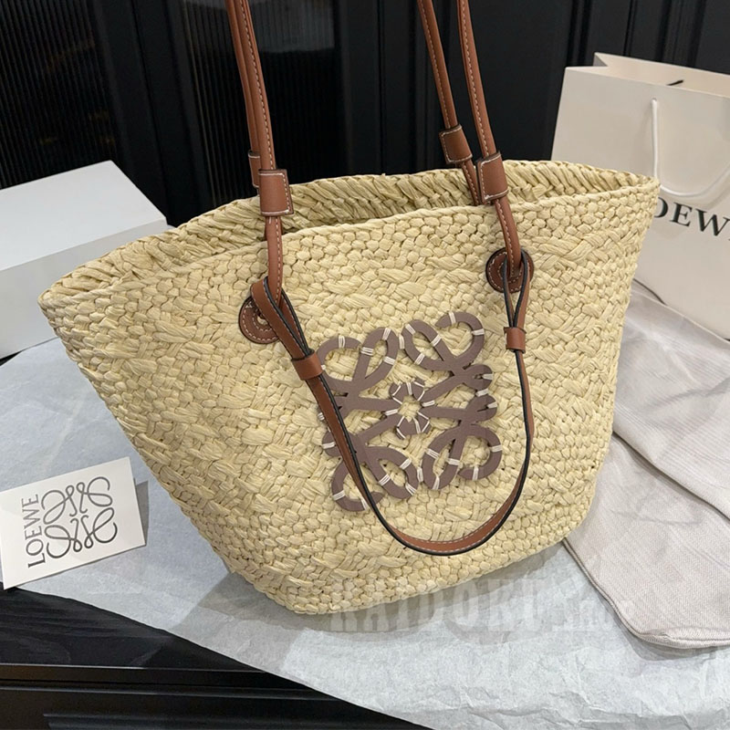 ロエベ LOEWE バスケットバッグ ベージュ かごバッグ レディース