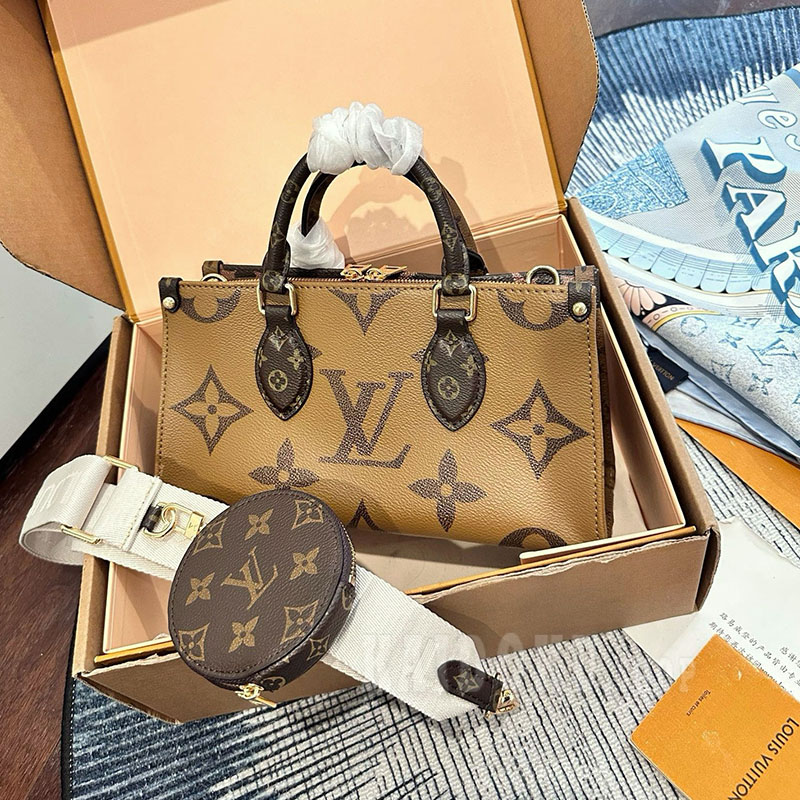 ルイヴィトン LOUIS VUITTON オンザゴー EW ミニバッグ トートバッグ レディース