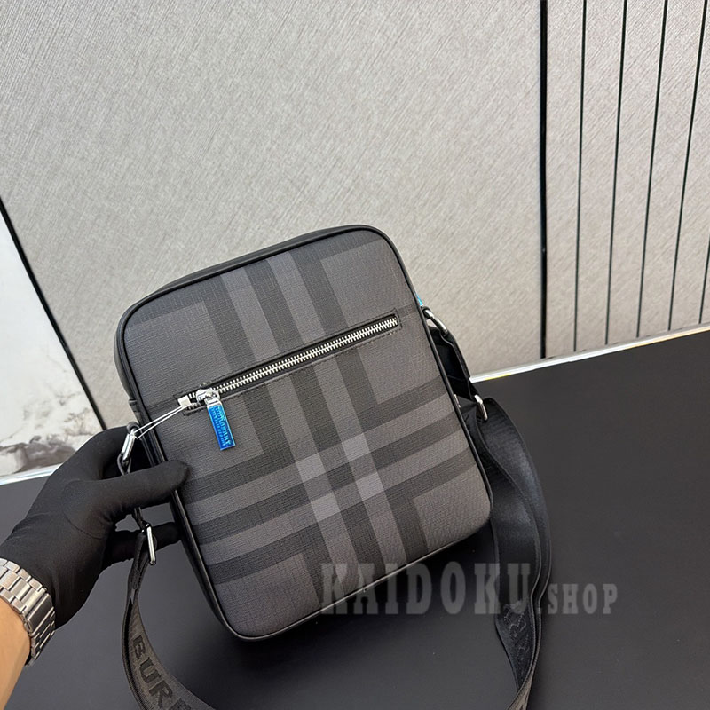 バーバリー BURBERRY ミニ シティチェック クロスボディバッグ メンズ