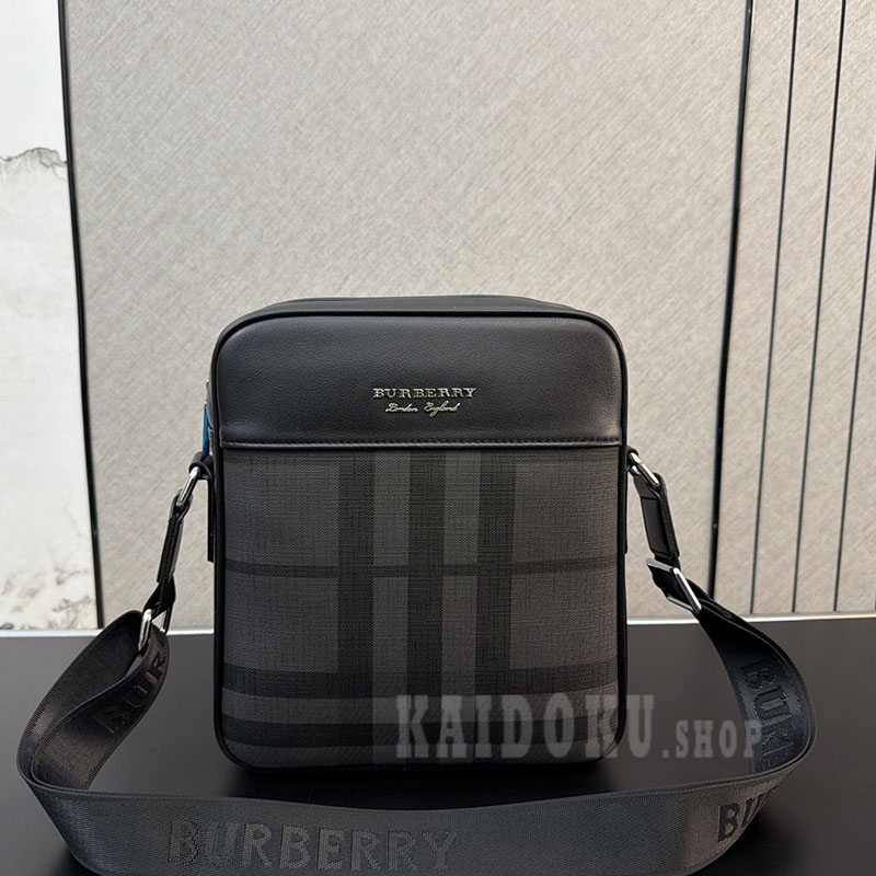 バーバリー BURBERRY ミニ シティチェック クロスボディバッグ メンズ