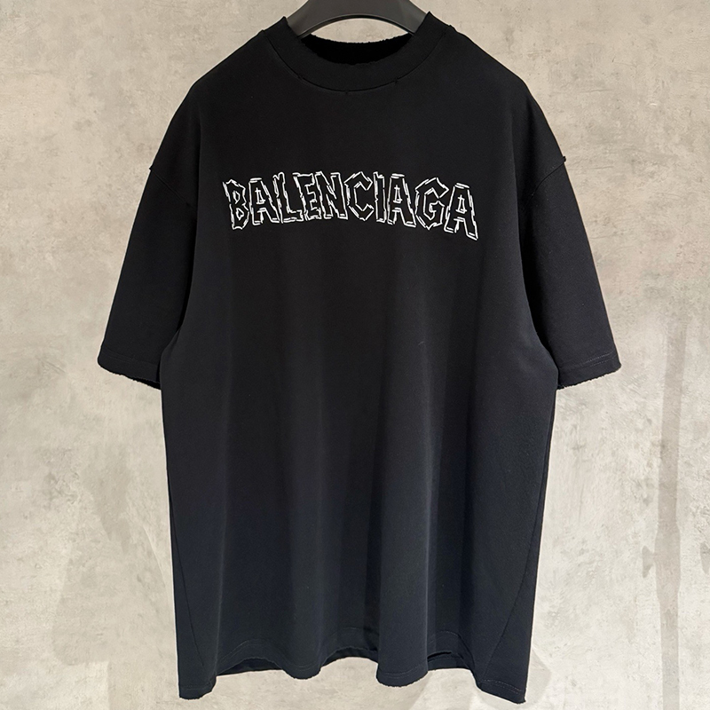 Balenciaga(バレンシアガ) 刺繍ロゴ Tシャツ 半袖 メンズ＆レディース