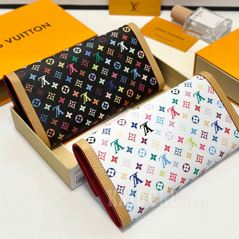 ルイヴィトン Louis Vuitton ポルトフォイユサラ M13397 マルチカラー 長財布 村上隆 レディース