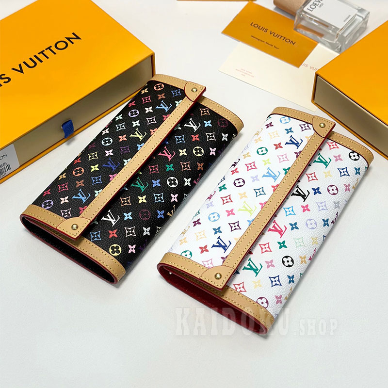 ルイヴィトン Louis Vuitton ポルトフォイユサラ M13397 マルチカラー 長財布 村上隆 レディース