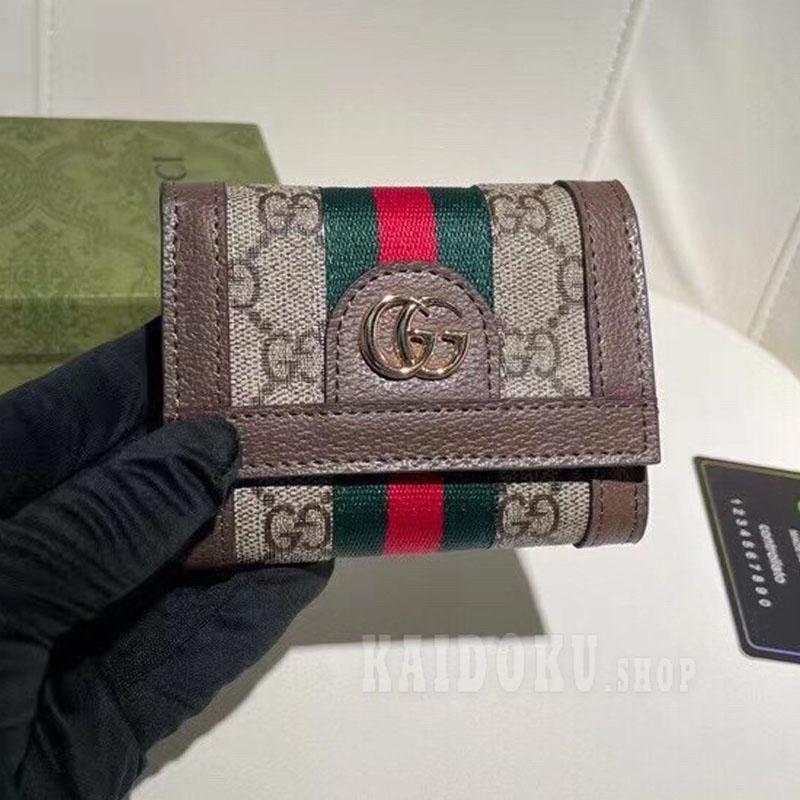 グッチ GUCCI 財布 レディース オフィディア 三つ折り財布