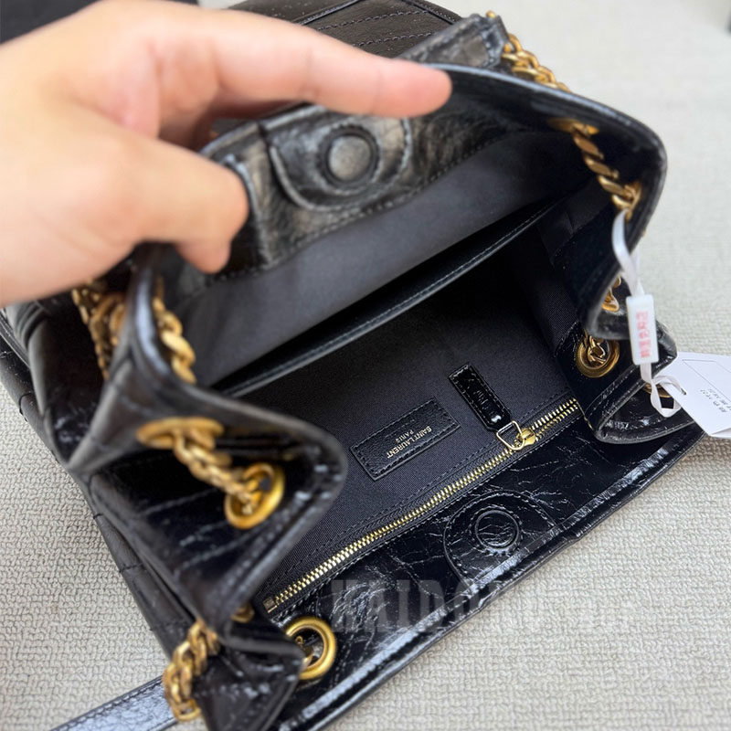 サンローラン SAINT LAURENT ニキ スモール レザー トートバッグ レディース