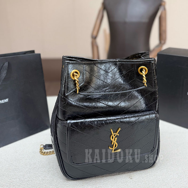 サンローラン SAINT LAURENT ニキ スモール レザー トートバッグ レディース