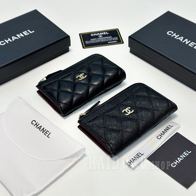シャネル CHANEL マトラッセ ジップ 折財布 レディース