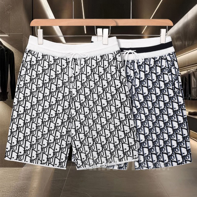 ディオール Dior  CDロゴ ジャカードニット ショートパンツ メンズ 2色