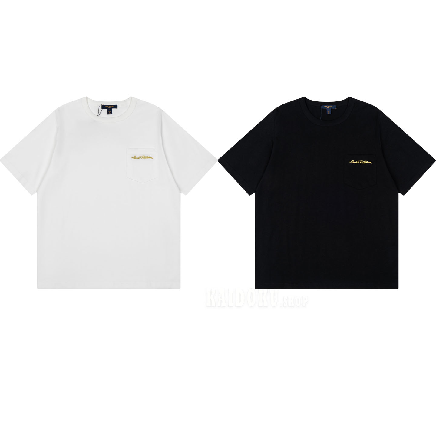 ルイヴィトン  Louis Vuitton ポケットTシャツ 刺繍ロゴ入り 半袖 レディース