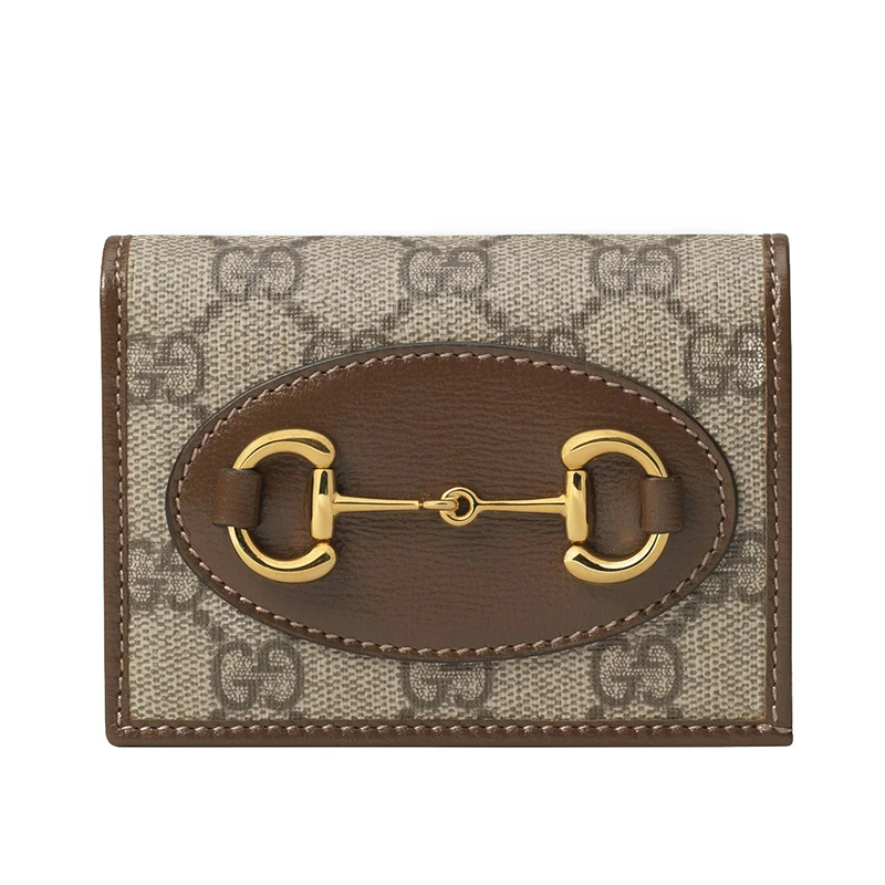 〔グッチ ホースビット 1955〕カードケース ウォレット（コイン＆紙幣入れ付き） 財布 レディース