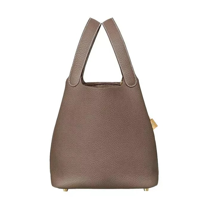 HERMES ピコタンロック22 MM エトゥープハンドバッグ レディース