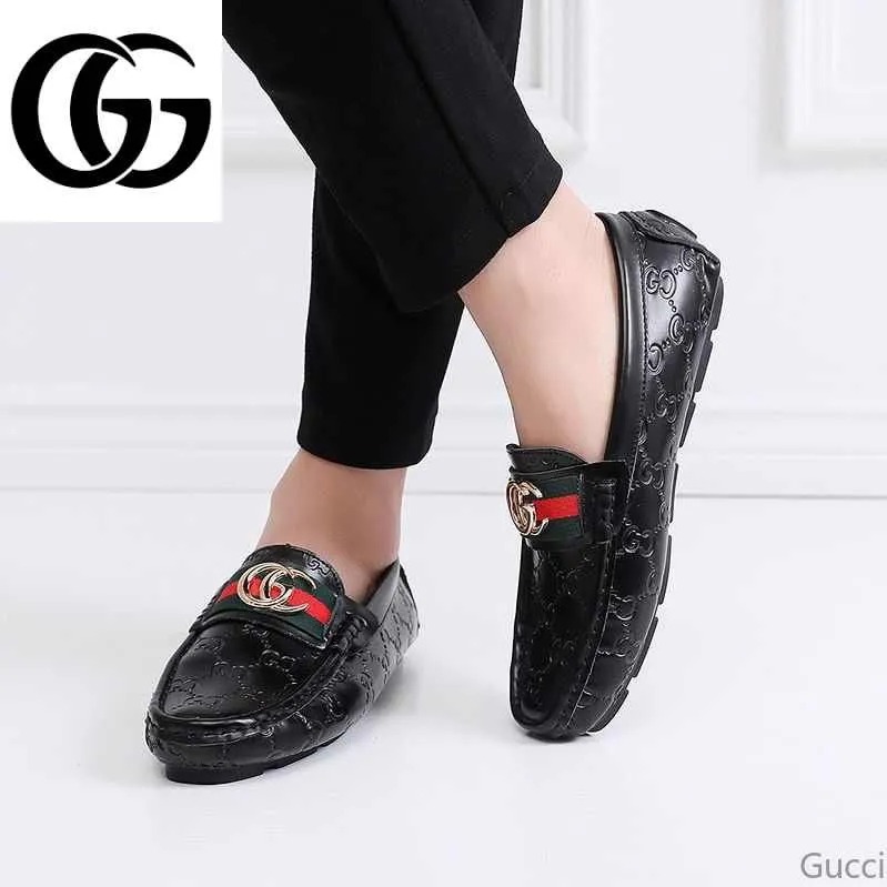 グッチ GUCCI ドライビングシューズ ブラック レザー ローファー メンズ