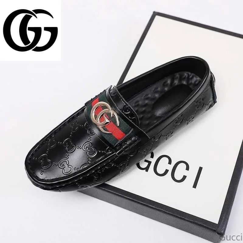 グッチ GUCCI ドライビングシューズ ブラック レザー ローファー メンズ
