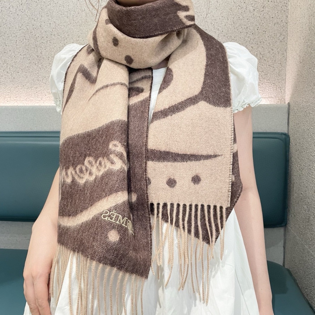 エルメス HERMES カシミヤ マフラー  メンズ レディース