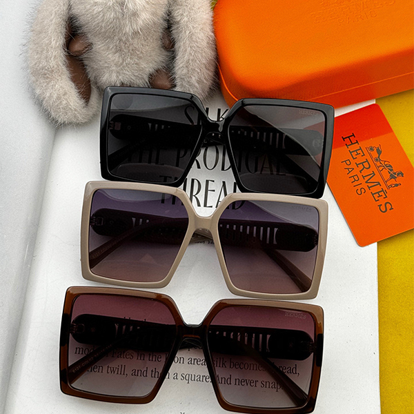 エルメス（HERMES）クラシックなスクエアデザイン サングラス レディース ＆ メンズ