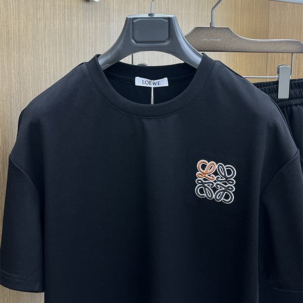 ロエベ (LOEWE) コットン 半袖 Tシャツ ショートパンツ 2点セット セットアップ メンズ