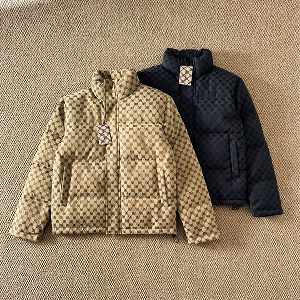 Balenciaga x GUCCI バレンシアガ グッチ  ダブルB 総柄ジャガード ダウンジャケット メンズ レディース