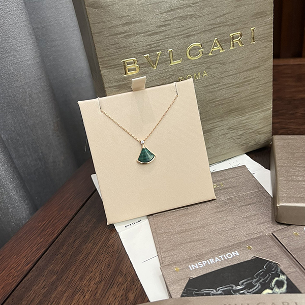 ブルガリ BVLGARI 2点セット ネックレス＆ イヤリング グリーン