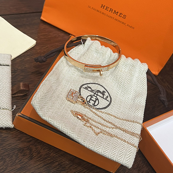 エルメス HERMES ネックレス ＆ バングル 2点セット 