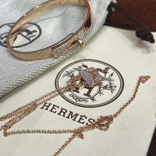 エルメス HERMES ネックレス ＆ バングル 2点セット 