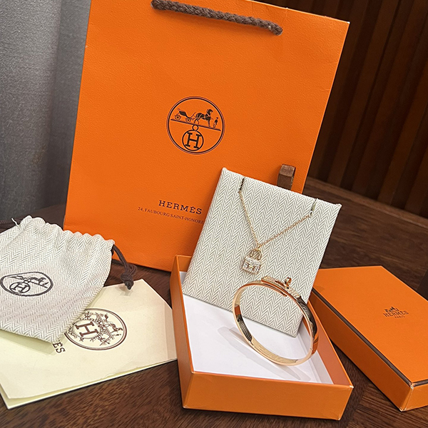 エルメス HERMES ネックレス ＆ バングル 2点セット 