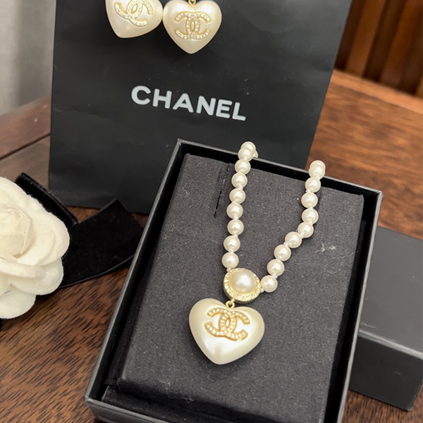 CHANEL シャネル 2点セット ネックレス＆ イヤリング 