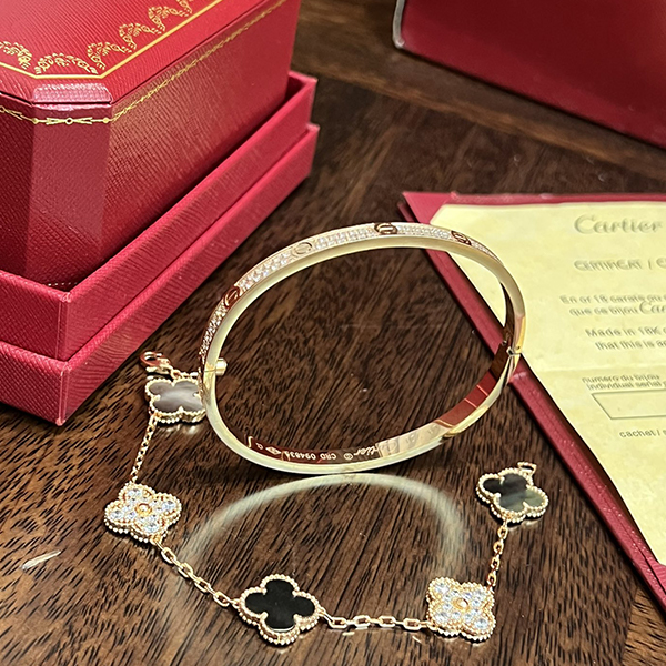 カルティエ Cartier 2点セット バングル & ブレスレット