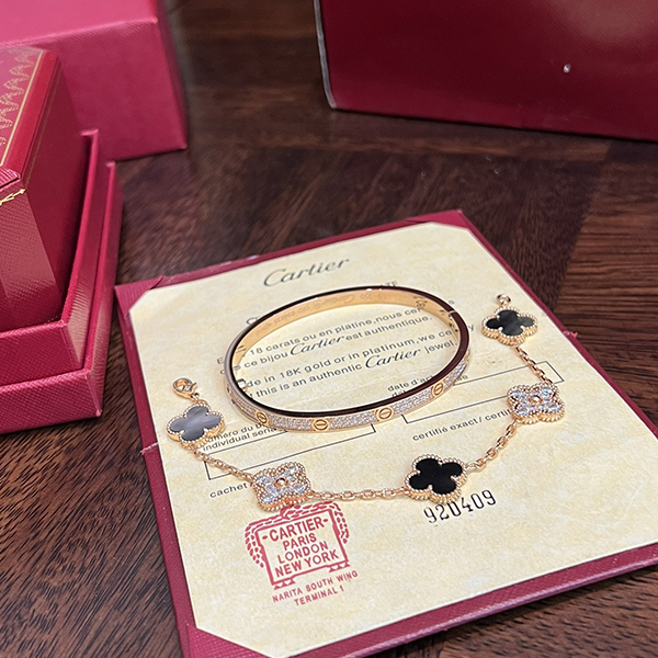 カルティエ Cartier 2点セット バングル & ブレスレット