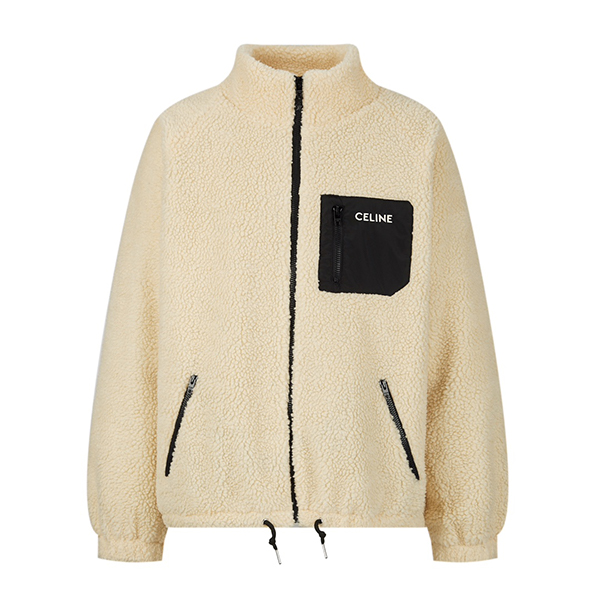 セリーヌ（CELINE）厚手 もこもこ ジャケット 暖かい コートアウター レディース メンズ