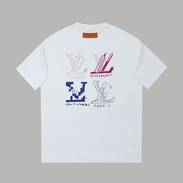 ルイ・ヴィトン（LOUIS VUITTON）ホットダイヤモンド プリント Tシャツ 半袖 メンズ & レディース