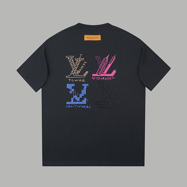 ルイ・ヴィトン（LOUIS VUITTON）ホットダイヤモンド プリント Tシャツ 半袖 メンズ & レディース