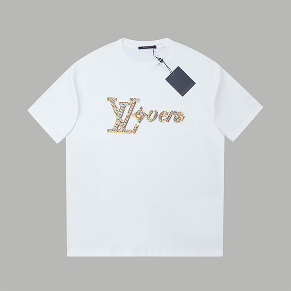ルイ・ヴィトン（LOUIS VUITTON）スパンコールロゴ Tシャツ 半袖 メンズ & レディース