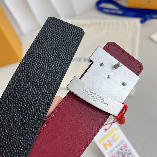 Louis Vuitton ルイヴィトン 牛革 ベルト 38MM 穴あけ器を贈り メンズ