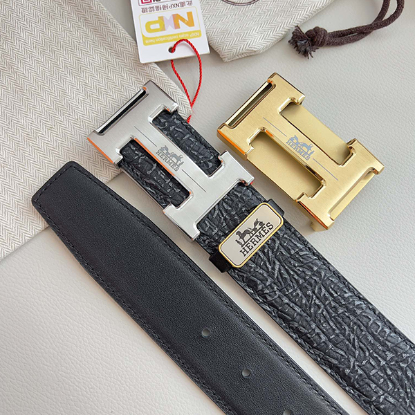 HERMES エルメス 牛革 ベルト 38MM 2色 穴あけ器を贈り メンズ