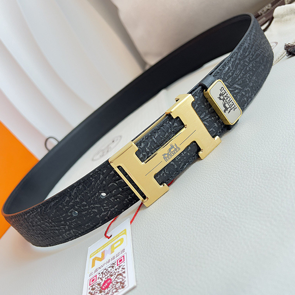 HERMES エルメス 牛革 ベルト 38MM 2色 穴あけ器を贈り メンズ