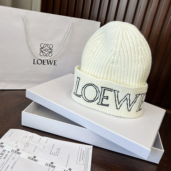 ロエベ LOEWE 冬 ハット 帽子  暖かく 無地 