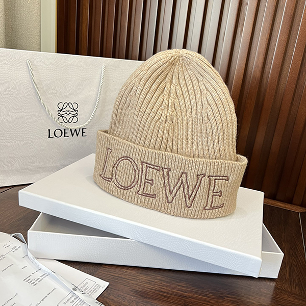 ロエベ LOEWE 冬 ハット 帽子  暖かく 無地 