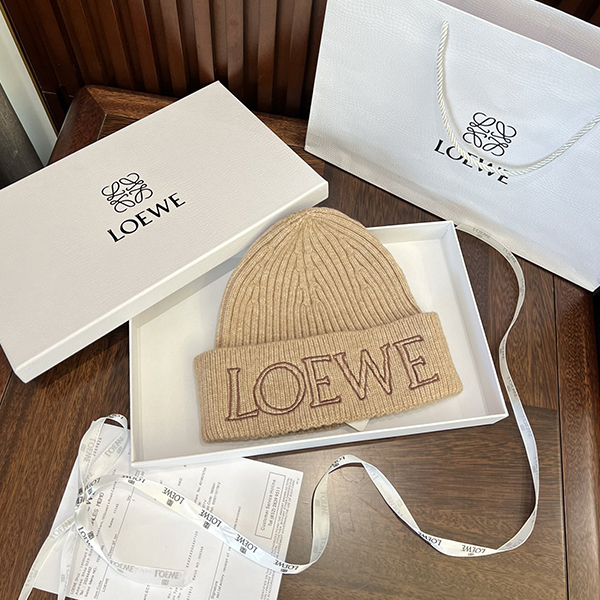 ロエベ LOEWE 冬 ハット 帽子  暖かく 無地 