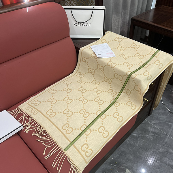 Gucci グッチ リバーシブル マフラー ストール レディース メンズ