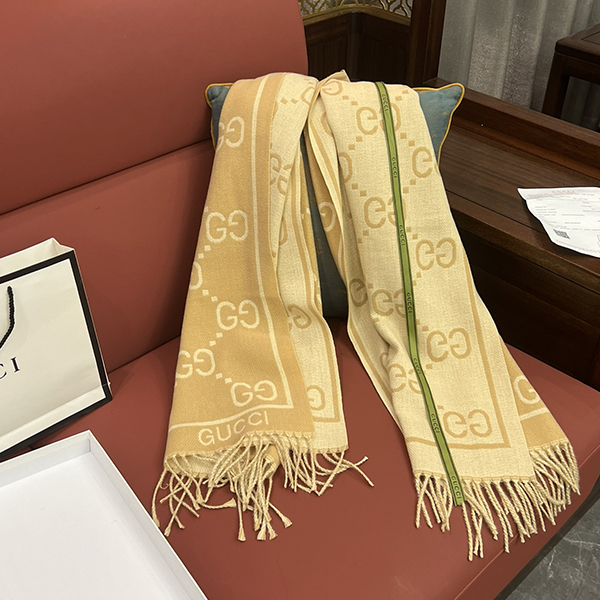 Gucci グッチ リバーシブル マフラー ストール レディース メンズ