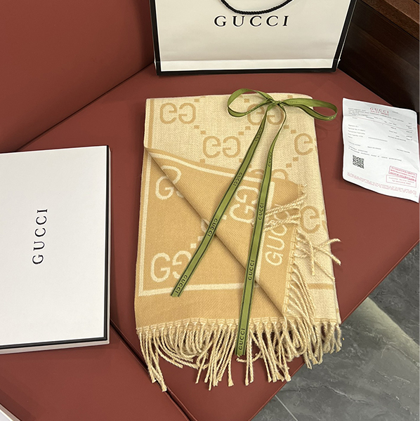 Gucci グッチ リバーシブル マフラー ストール レディース メンズ