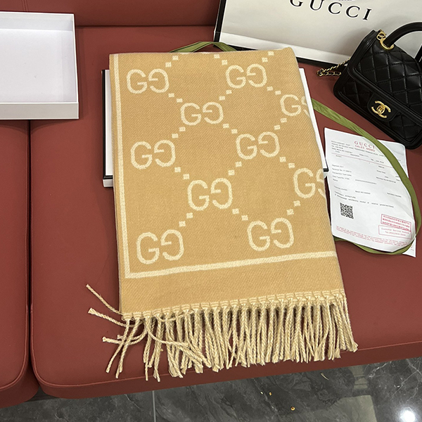 Gucci グッチ リバーシブル マフラー ストール レディース メンズ