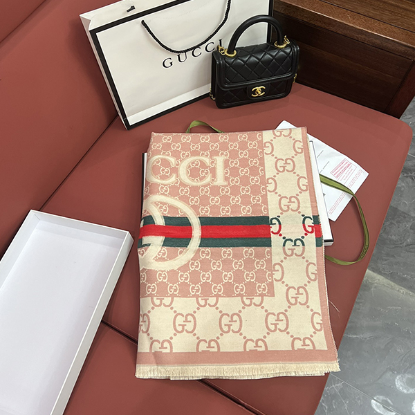 Gucci グッチ リバーシブル マフラー ストール レディース メンズ