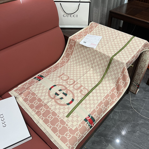 Gucci グッチ リバーシブル マフラー ストール レディース メンズ