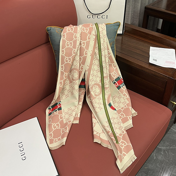 Gucci グッチ リバーシブル マフラー ストール レディース メンズ