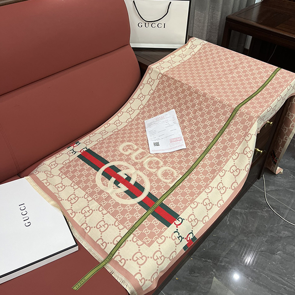 Gucci グッチ リバーシブル マフラー ストール レディース メンズ