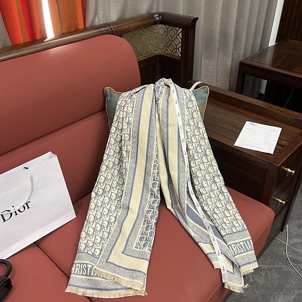 DIOR ディオール リバーシブル マフラー ストール レディース メンズ