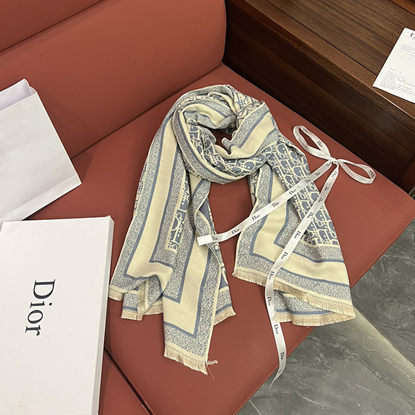 DIOR ディオール リバーシブル マフラー ストール レディース メンズ